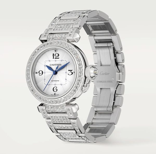 CARTIER PASHA DE CARTIER FULL DIAMOND WHITE GOLD