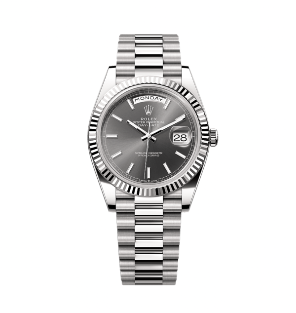 Rolex Day-Date 40mm White Gold Grey 228239-0060