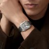 CARTIER SANTOS-DUMONT SKELETON WATCH WITH MICRO-ROTOR