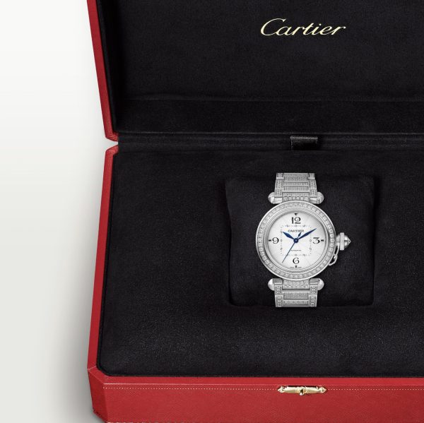 CARTIER PASHA DE CARTIER FULL DIAMOND WHITE GOLD
