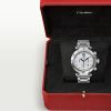 CARTIER PASHA DE CARTIER STEEL WHITE DIAL
