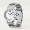 CARTIER PASHA DE CARTIER STEEL WHITE DIAL