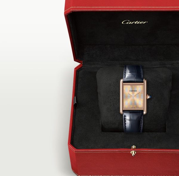 CARTIER TANK LOUIS YELLOW GOLD LARGE MODEL THREE GOLD - BRUSHED DIAL