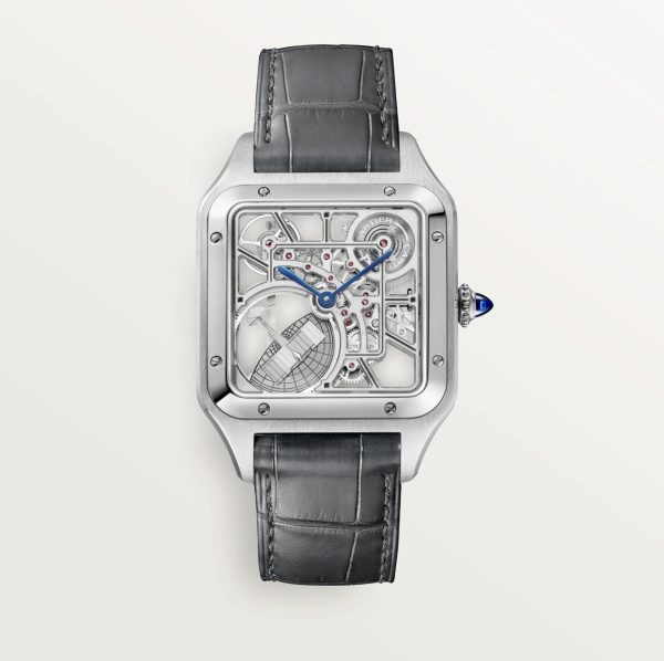 CARTIER SANTOS-DUMONT SKELETON WATCH WITH MICRO-ROTOR