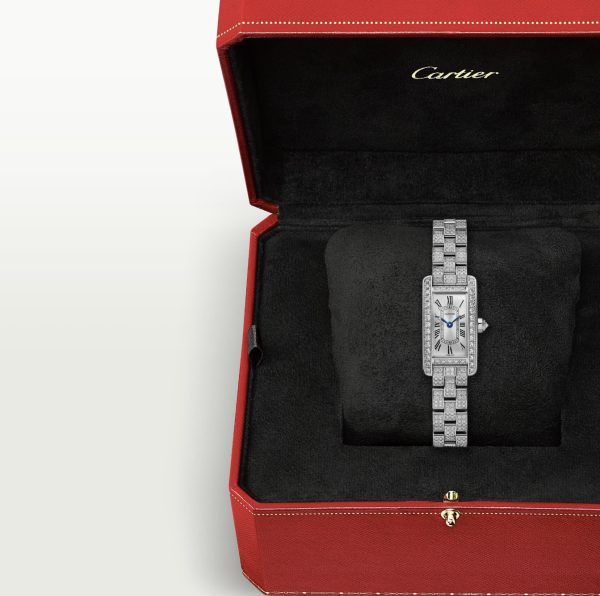 CARTIER TANK AMÉRICAINE MINI MODEL FULL DIAMOND