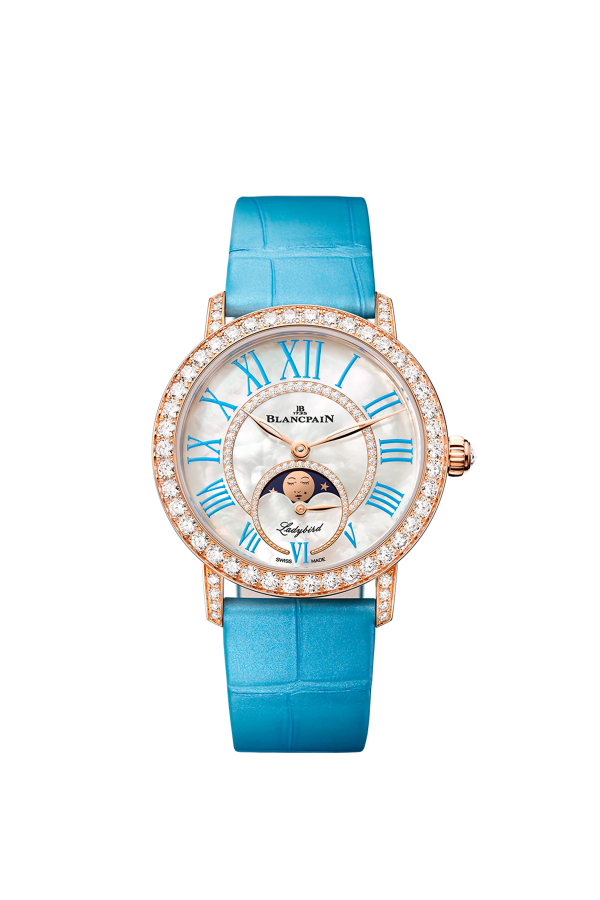 BLANCPAIN LADYBIRD COLORS PHASES DE LUNA ROSE GOLD
