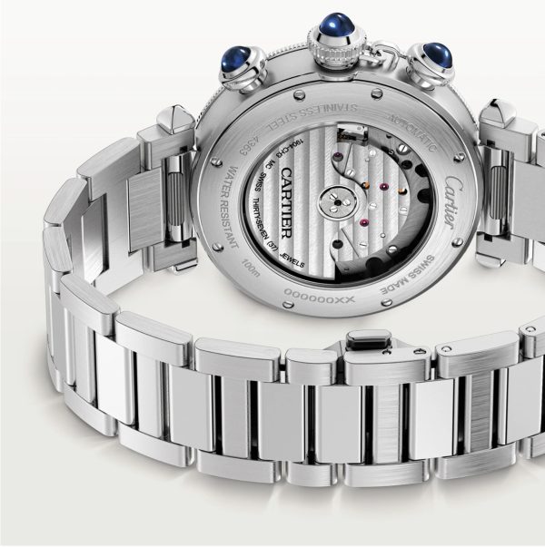 CARTIER PASHA DE CARTIER STEEL BLUE DIAL