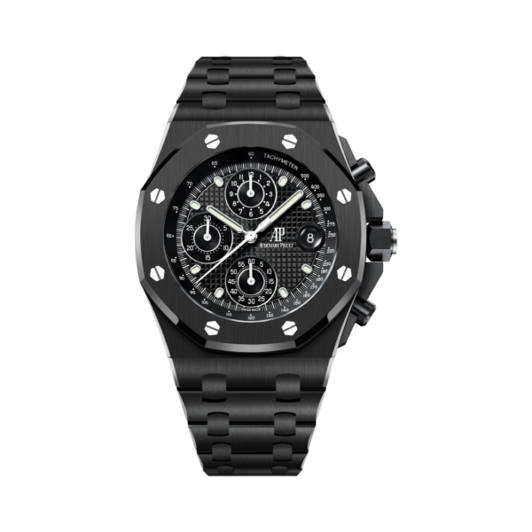 Royal Oak Offshore Selfwinding Chronograph Black Petite Tapisserie Dial