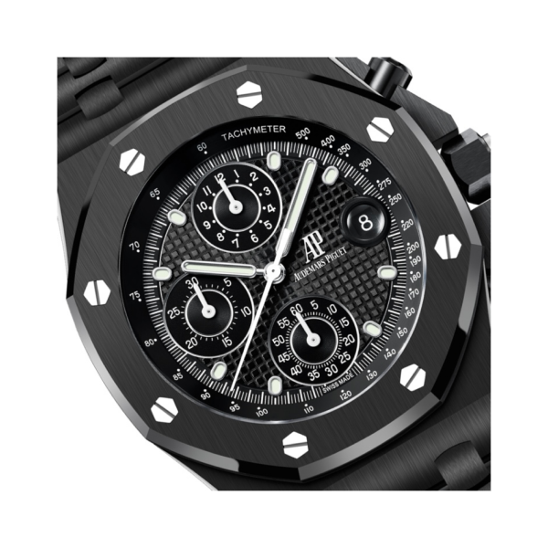 Royal Oak Offshore Selfwinding Chronograph Black Petite Tapisserie Dial