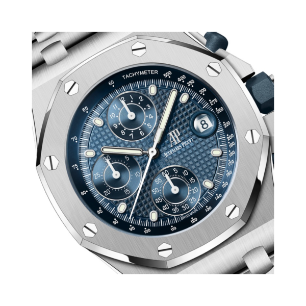 Royal Oak Offshore Selfwinding Chronograph Blue Petite Tapisserie Dial