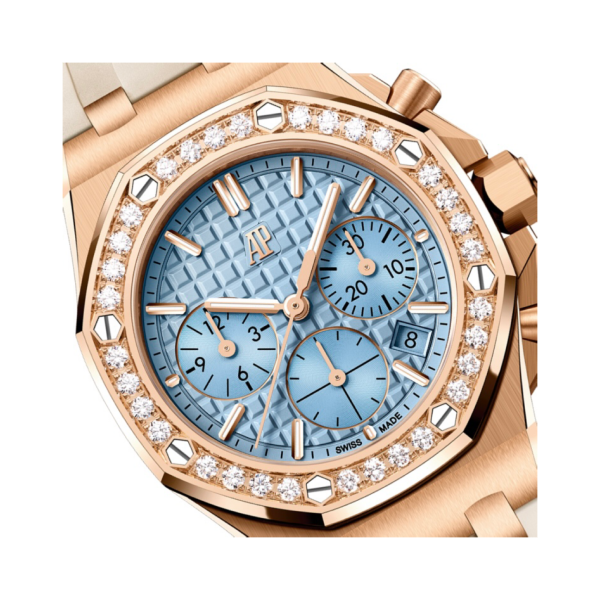Royal Oak Offshore Selfwinding Chronograph Light Blue Lady Tapisserie Dial