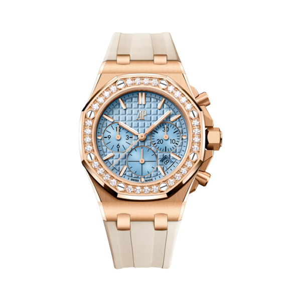 Royal Oak Offshore Selfwinding Chronograph Light Blue Lady Tapisserie Dial