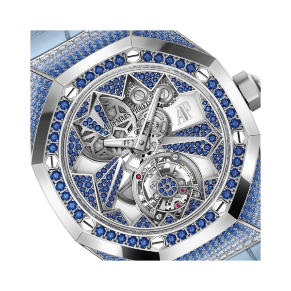 Royal Oak Concept Flying Tourbillon Openworked Brilliant-cut Blue Sapphires