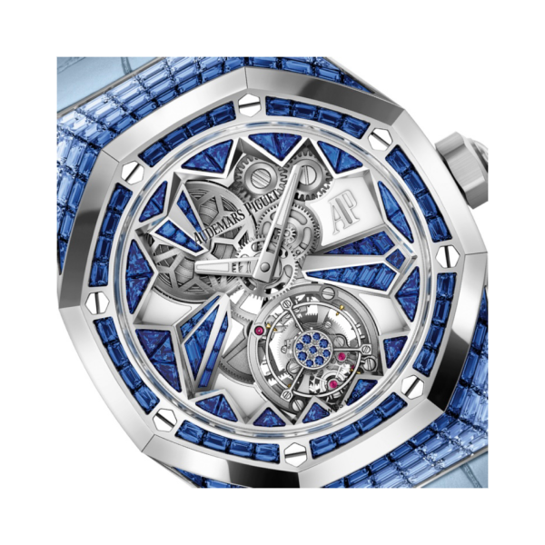Royal Oak Concept Flying Tourbillon Openworked Baguette-cut Blue Sapphires