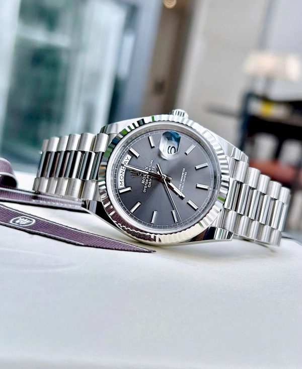 Rolex Day-Date 40mm White Gold Grey 228239-0060