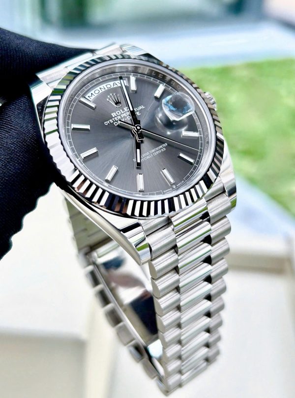 Rolex Day-Date 40mm White Gold Grey 228239-0060
