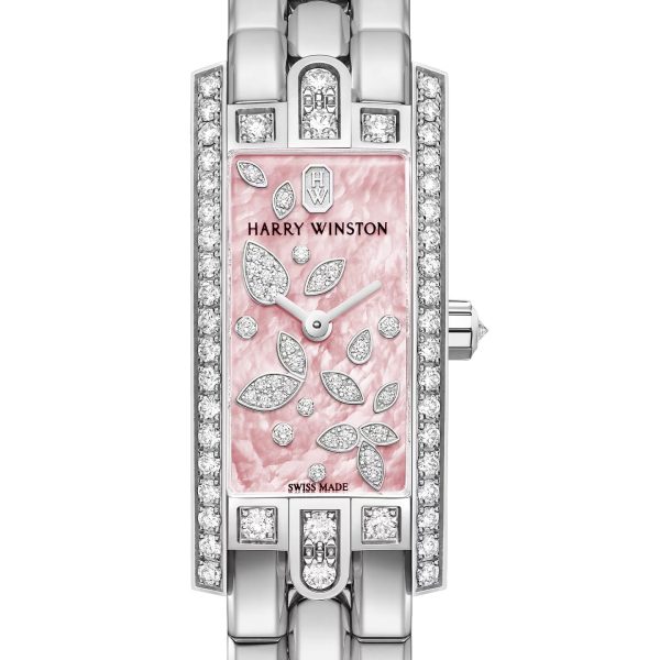 Harry Winston Avenue C Mini Lily Cluster Pink Brand new