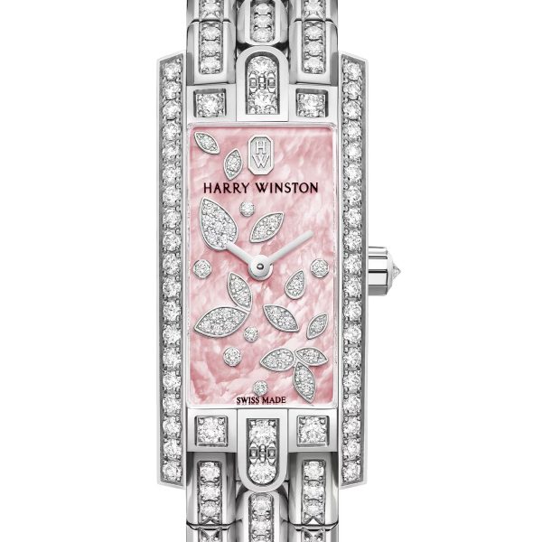 Harry Winston Avenue C Mini Lily Cluster Pink Brand new