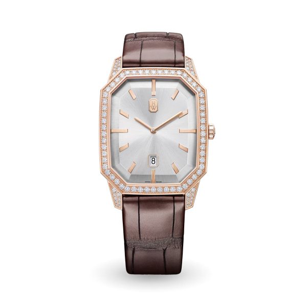 Harry Winston Emerald Rose Gold 33mm Brand New