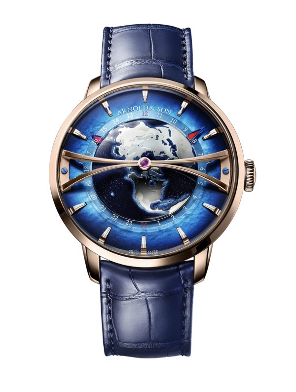Arnold & Son World Time Globetrotter Red Gold