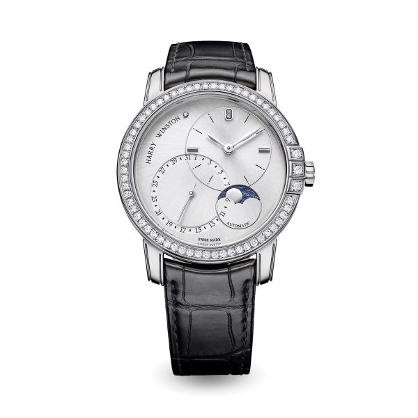 Harry Winston Midnight Date Moon Phase Automatic 42mm Brand New