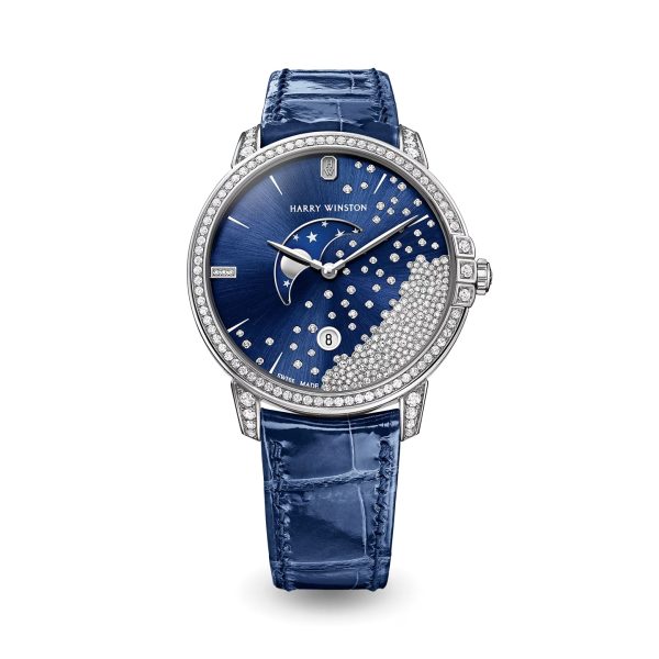 Harry Winston Midnight Diamond Drops 39mm Brand New