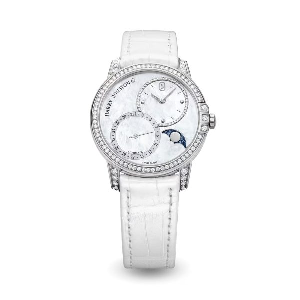 Harry Winston Midnight Date Moon Phase Automatic 36mm Brand New