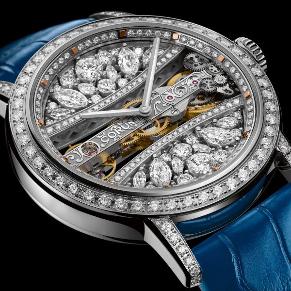 Corum Golden Bridge 39 White Gold Full Diamonds B113/03652