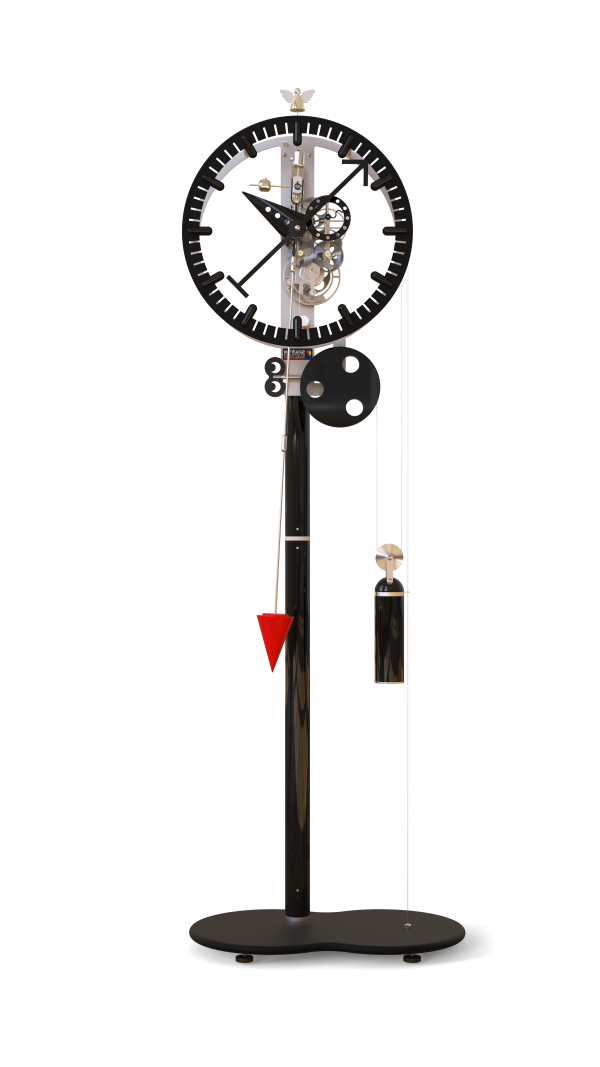 Đồng hồ đứng Utinam KB2 có bộ điều chỉnh màu đen