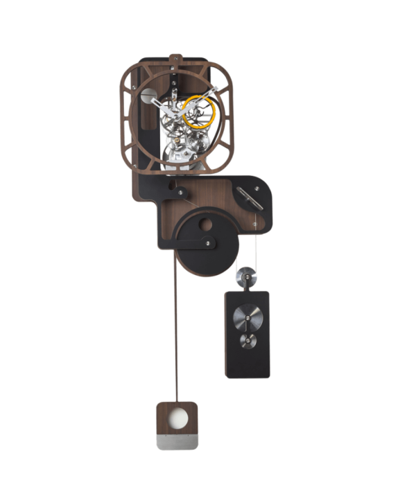 Đồng hồ Utinam treo tường gỗ POP UP có bộ điều chỉnh