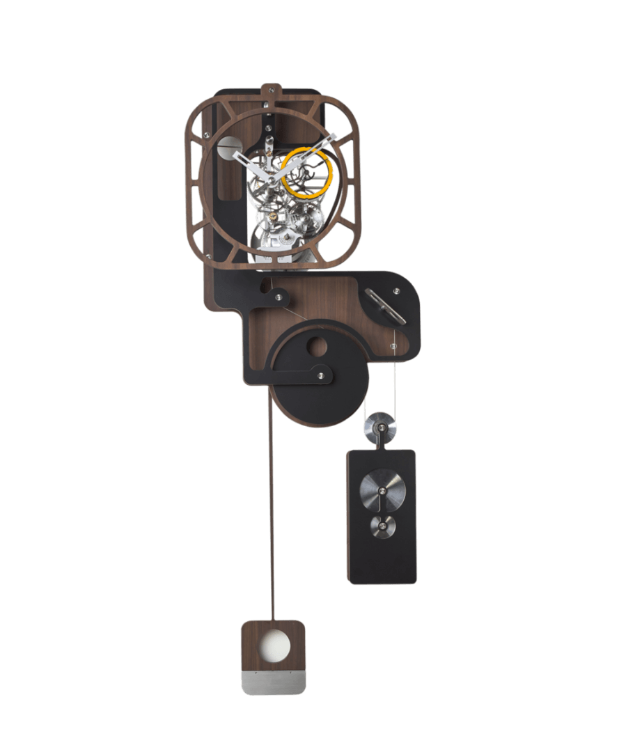 Đồng hồ Utinam treo tường gỗ POP UP có bộ điều chỉnh