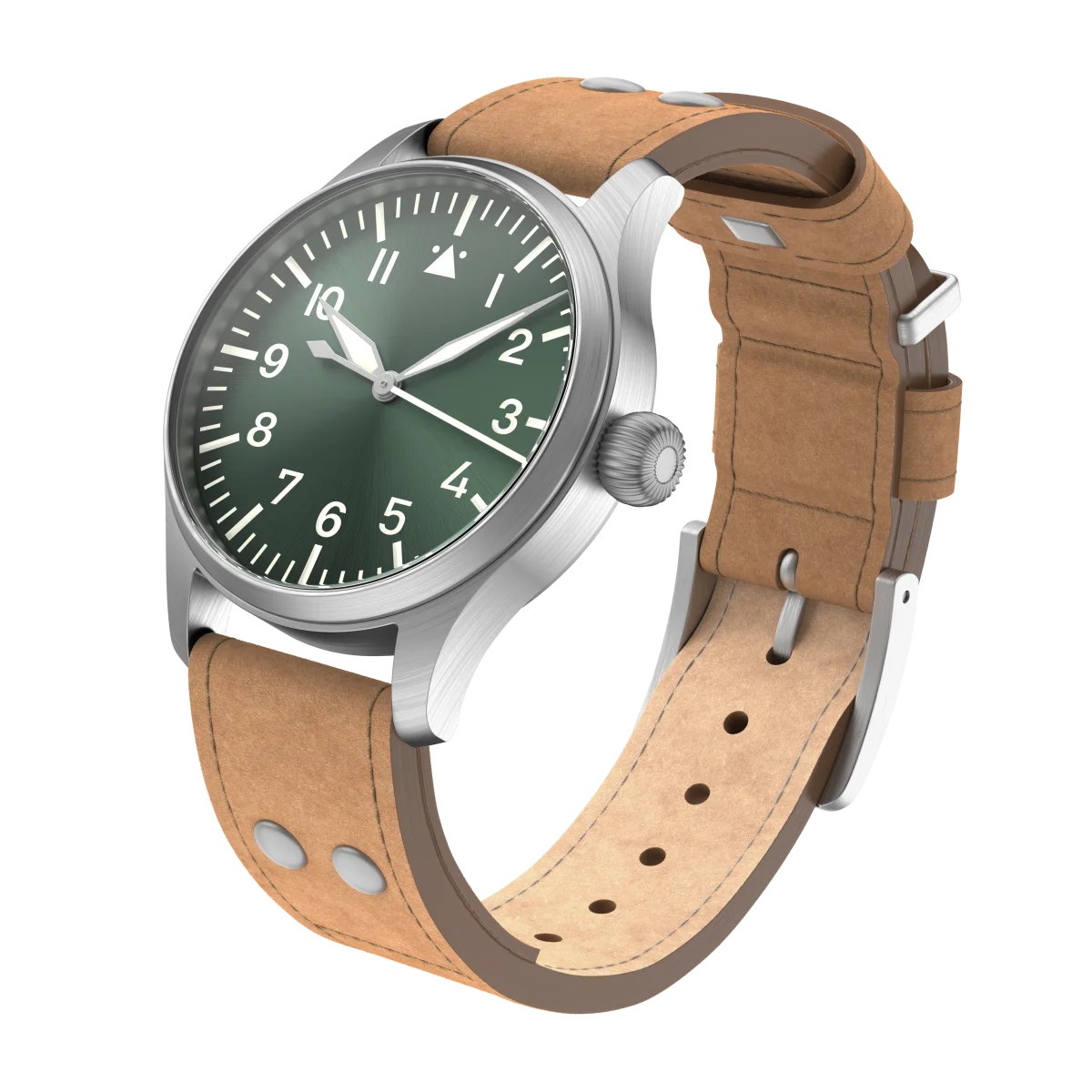 Đồng hồ Stowa Flieger Classic 36 Sunray Green