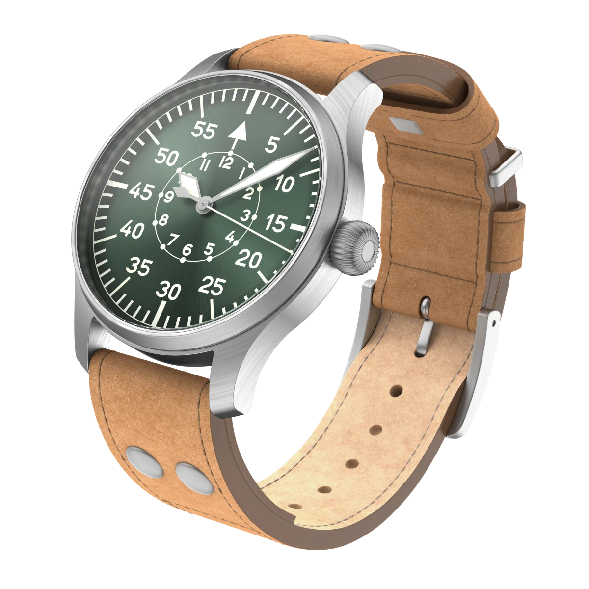 Đồng hồ Stowa Flieger Classic 40 Sunray Green Baumuster B