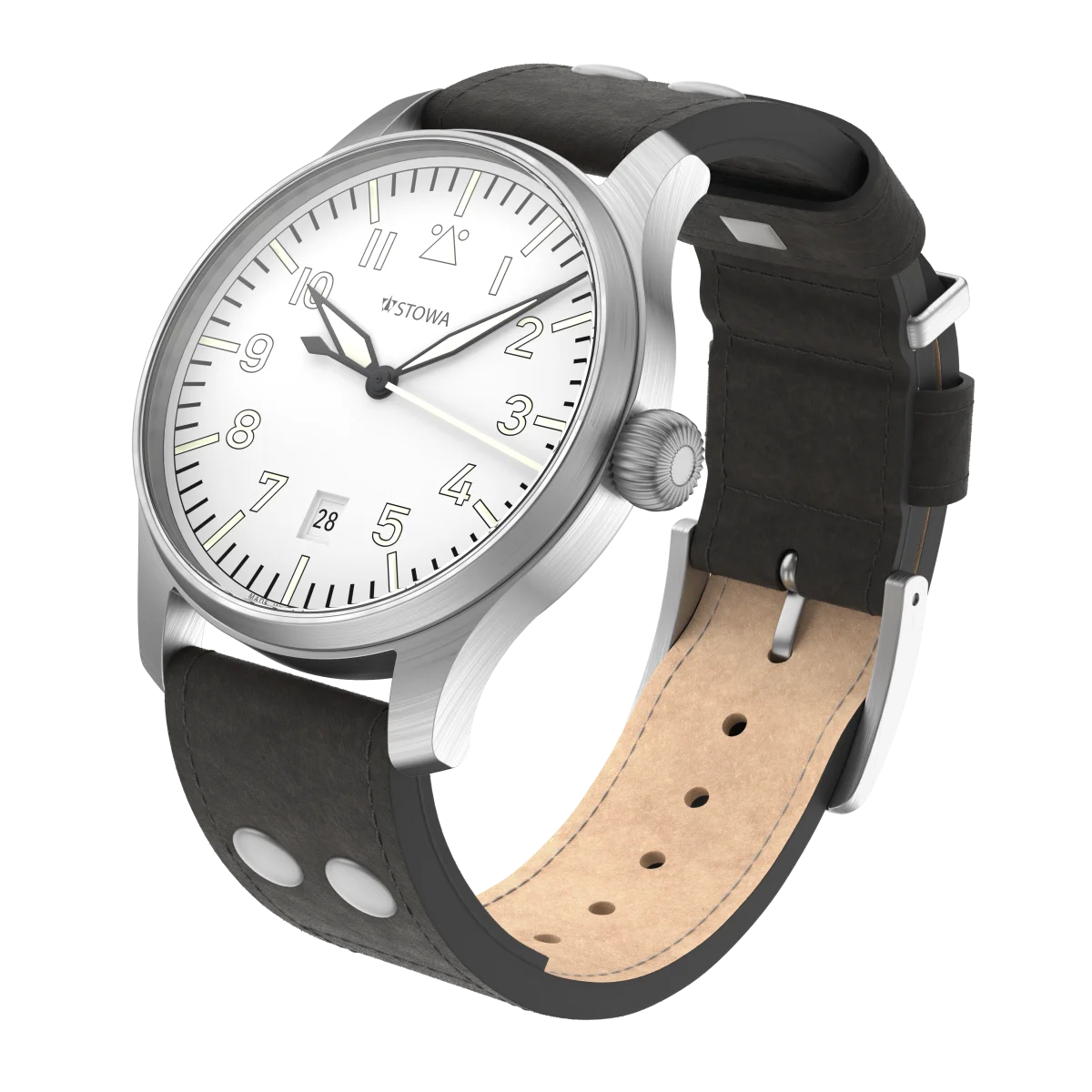 Đồng hồ Stowa Flieger Classic 40 white