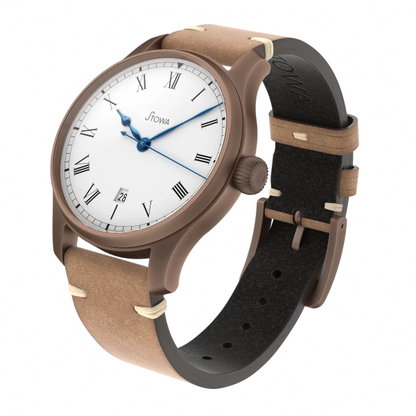 Đồng hồ Stowa Marine Bronze Vintage 40 roman