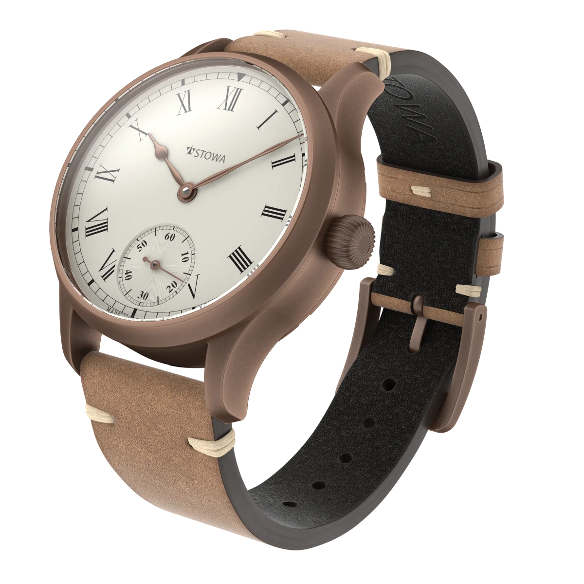 Đồng hồ Stowa Marine Original Bronze Vintage roman