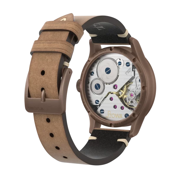 Đồng hồ Stowa Marine Original Bronze Vintage roman