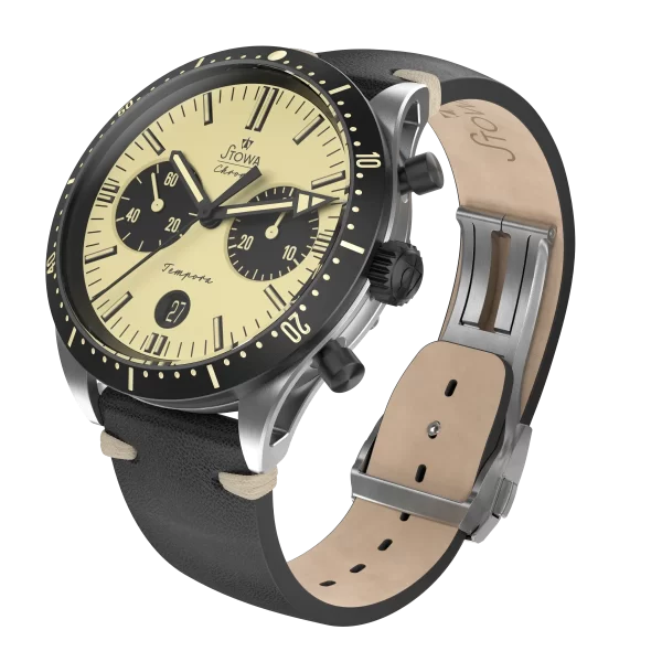 Đồng hồ Stowa Tempora Big Eye Beige