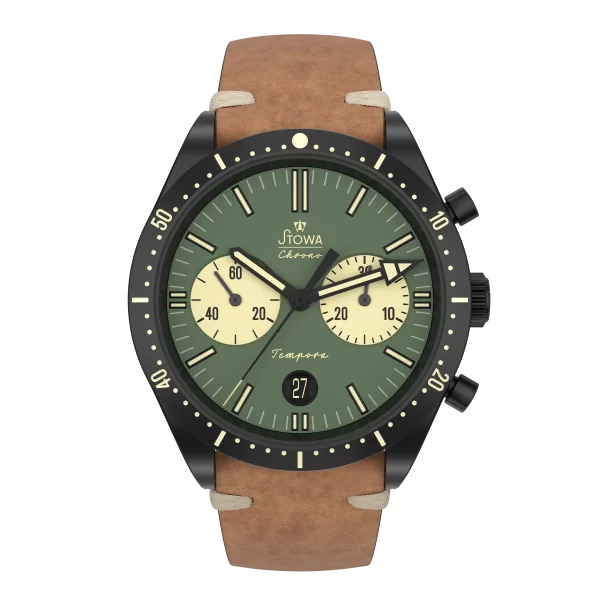 Đồng hồ Stowa Tempora Big Eye Green