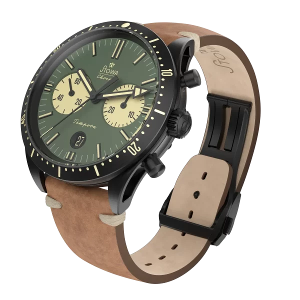 Đồng hồ Stowa Tempora Big Eye Green