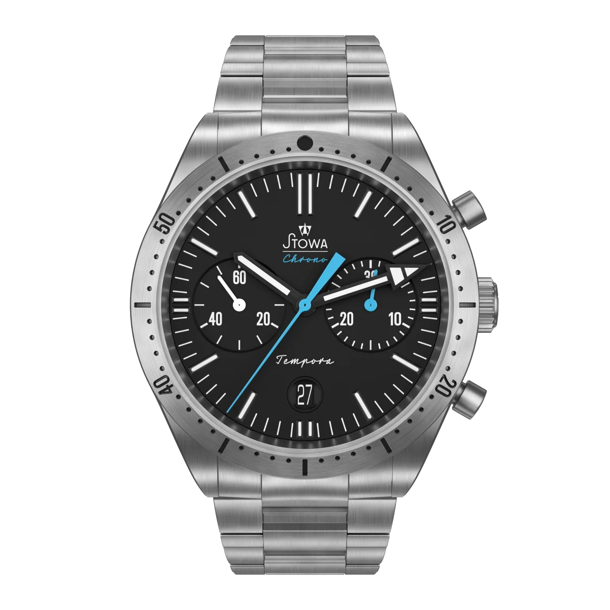 Đồng hồ Stowa Tempora Big Eye Steel