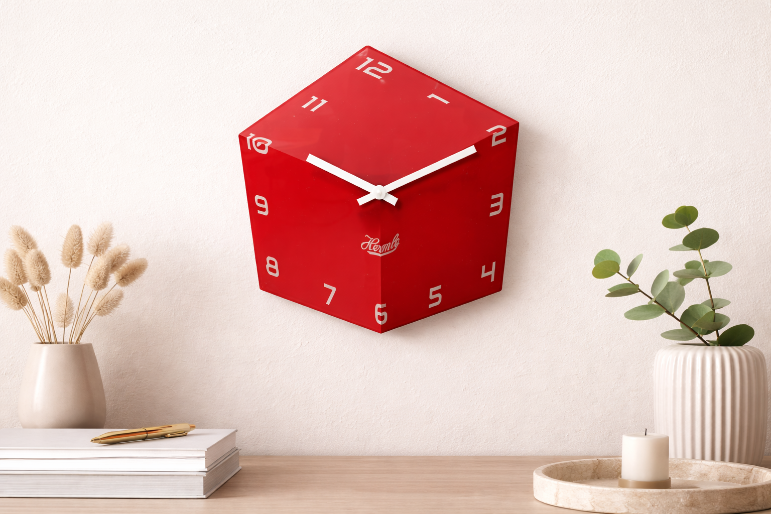 Đồng hồ Hermle Hexagonal clock 3-D cube