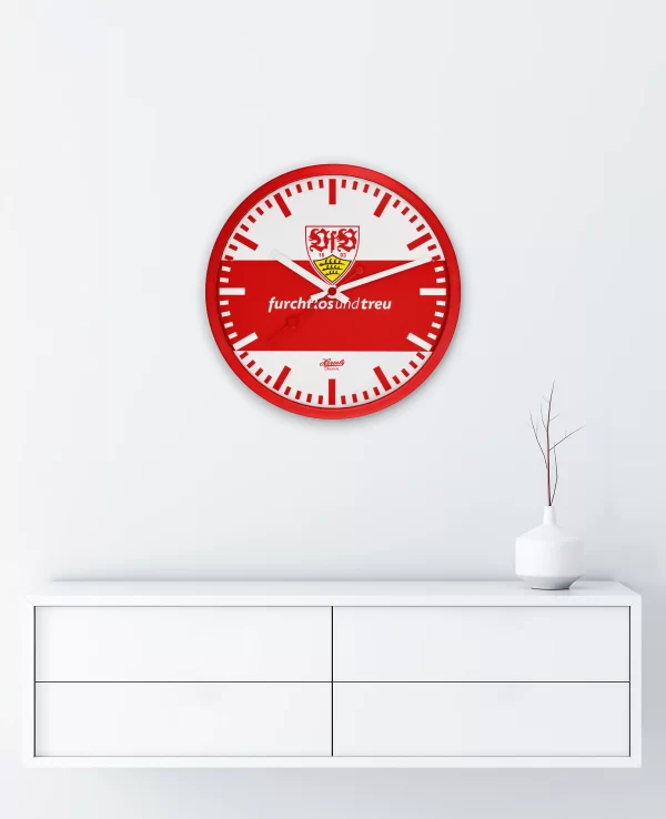 Đồng hồ Hermle VfB Stuttgart quartz wall clock